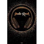 Indie Rock Planner: Indie Rock Golden Headphones Music Calendar 2020 - 6 x 9 inch 120 pages gift