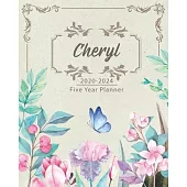 CHERYL 2020-2024 Five Year Planner: Monthly Planner 5 Years January - December 2020-2024 - Monthly View - Calendar Views - Habit Tracker - Sunday Star