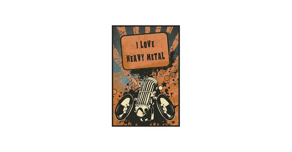 博客來-Heavy Metal Notebook: Beautiful Heavy Metal Music Notebook with 120 ...