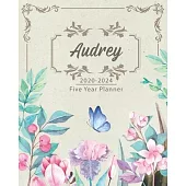 AUDREY 2020-2024 Five Year Planner: Monthly Planner 5 Years January - December 2020-2024 - Monthly View - Calendar Views - Habit Tracker - Sunday Star