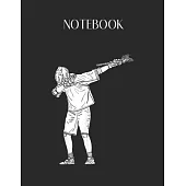 Notebook: Lacrosse Stick Boy Dabbing Youth Dab Dance Lovely Composition Notes Notebook for Work Marble Size College Rule Lined f
