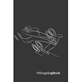 Mileage Log Book: Formula Edition - Keep Track of Your Car or Vehicle Mileage & Gas Expense for Business and Tax Savings (6 x 9 inches,