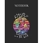 Notebook: Were Pink Just Two Lost Souls Swimming In A Fish Bowl Floyd Lovely Composition Notes Notebook for Work Marble Size Col
