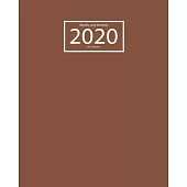 2020 Planner Weekly and Monthly: Jan 1, 2020 to Dec 31, 2020: Weekly & Monthly Planner and Calendar Views: Desert 3