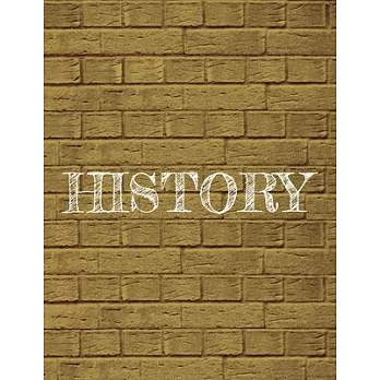 1 Subject Notebook - History: Simple Composition Notebook For Easy Organization And Note Taking - 120 College Ruled Pages With Numbers And Table Of