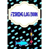 Fishing Log Book Gmeleather: Bass Fishing Logan 110 Page Cover Glossy Size 7 X 10 Inches - Stories - Kids # Trip Good Print.