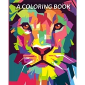 A Coloring Book: : animals Coloring Book for Adults 8x10 in