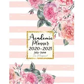 Academic Planner Time Management July 2020-June 2021: Planner Schedule Organizer Monthly Calendars with Holidays, Time Management 52 week for family f