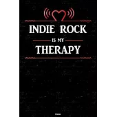 Indie Rock is my Therapy Planner: Indie Rock Heart Speaker Music Calendar 2020 - 6 x 9 inch 120 pages gift