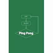 Eat Sleep Ping Pong Loop: Journal with quote 