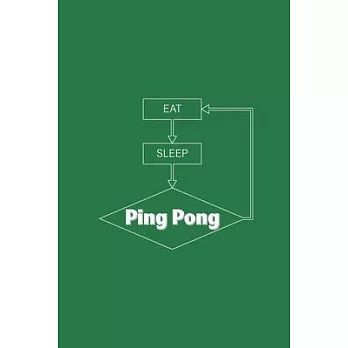 Eat Sleep Ping Pong Loop: Journal with quote ＂Eat Sleep Ping Pong＂.