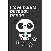 I love panda birthday panda