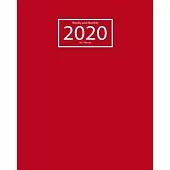 2020 Planner Weekly and Monthly: Jan 1, 2020 to Dec 31, 2020: Weekly & Monthly Planner and Calendar Views: Red Fruit 1