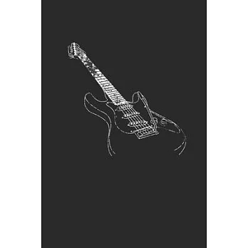 Guitar Drawing: Guitars Notebook, Blank Lined (6＂ x 9＂ - 120 pages) Musical Instruments Themed Notebook for Daily Journal, Diary, and