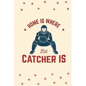 Home Is Where The Catcher Is: Softball Journal, Softball Players Notebook, Softball Gifts, Softball Girls Birthday Present, Funny Softball, Softball