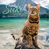 Suki the Adventure Cat 2021 Wall Calendar
