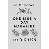 One Line A Day Magazine: 10 Years of Memories