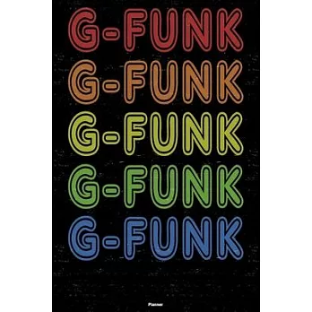 G-Funk Planner: G-Funk Retro Music Calendar 2020 - 6 x 9 inch 120 pages gift