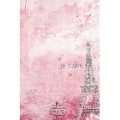 Paris Notebook: Blank (unlined) Lined Journal, 120 Pages, 6 x 9, gift for women, Soft Cover (paris), Matte Finish