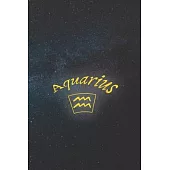 Aquarius: Zodiac Astrology Horoscope Journal notebook & A Great Aquarius gift