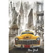 New York: Travel Journal Notebook Diary - New York souvenirs - Travelers Notebook New York - NYC souvenir (110 Pages, Light Grey