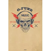 G-Funk Music Planner: Skull with Headphones G-Funk Music Calendar 2020 - 6 x 9 inch 120 pages gift