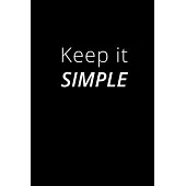 Keep it Simple: Black Paper Dot Grid Journal - Notebook - Planner 6x9 Inspirational and Motivational - For Use With Gel Pens - Reverse