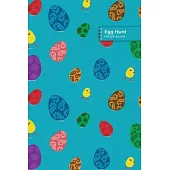 Egg Hunt Lifestyle Journal, Blank Write-in Notebook, Dotted Lines, Wide Ruled, Size (A5) 6 x 9 In (Royal Blue)