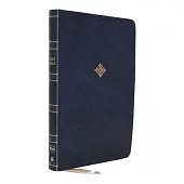 Nkjv, Thinline Reference Bible, Large Print, Leathersoft, Blue, Red Letter Edition, Comfort Print: Holy Bible, New King James Version