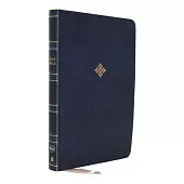 Nkjv, Reference Bible, Center-Column Giant Print, Leathersoft, Blue, Red Letter Edition, Comfort Print: Holy Bible, New King James Version