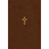 Nasb, Thinline Bible, Large Print, Leathersoft, Brown, Red Letter Edition, 1995 Text, Thumb Indexed, Comfort Print