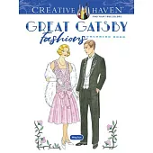 Creative Haven Great Gatsby Fashions Coloring Book