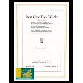 Iron City Tool Works: Catalog No. 28 - 1920