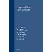 Congress Volume Göttingen 1977