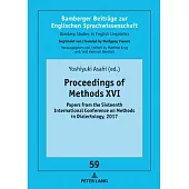Proceedings of Methods XVI: Papers from the Sixteenth International Conference on Methods in Dialectology, 2017