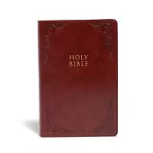 CSB Large Print Personal Size Reference Bible, Burgundy Leathertouch, Indexed