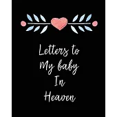 Letters To My Baby In Heaven: A Diary Of All The Things I Wish I Could Say - Newborn Memories - Grief Journal - Loss of a Baby - Sorrowful Season -