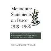 Mennonite Statements on Peace 1915-1966