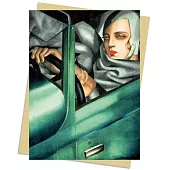 Tamara de Lempicka: Tamara in the Green Bugatti, 1929 Greeting Card: Pack of 6