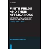 Finite Fields and Their Applications: Proceedings of the 14th International Conference on Finite Fields and Their Applications, Vancouver, June 3-7, 2