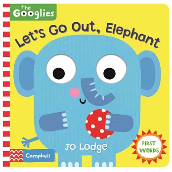 大眼轉轉互動遊戲書：大象一起去吧！Let’s Go Out, Elephant