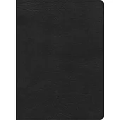 CSB Single-Column Wide-Margin Bible, Black Leathertouch