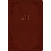 CSB Super Giant Print Reference Bible, Burgundy Leathertouch, Indexed
