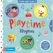 經典英文童謠 互動機關遊戲硬頁書(附歌謠音檔QR Code)Playtime Rhymes