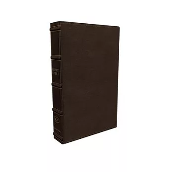 Kjv, Large Print Verse-By-Verse Reference Bible, MacLaren Series, Genuine Leather, Brown, Thumb Indexed, Comfort Print: Holy Bible, King James Version