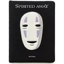 神隱少女：無臉男毛茸茸刺繡筆記本Spirited Away: No Face Plush Journal
