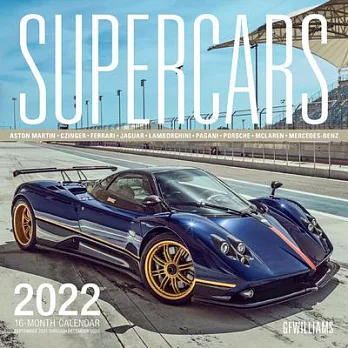 Supercars 2022: 16-Month Calendar - September 2021 Through December 2022