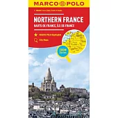 Northern France Marco Polo Map: Ile de France, Haute-Normandie, Picardie