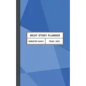 MCAT Study Planner: Undated daily MCAT planner. Use for MCAT study schedule and organizing MCAT prep. Ideal for MCAT practice and studying