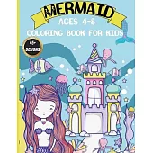 Mermaid coloring book for kids ages 4-8: Magical Coloring Book with Mermaids and Sea Creatures